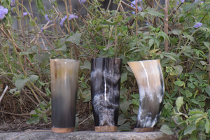 Mug en corne naturelle écologique, fait à la main, rustique, pour boire de la bière, du café, du thé, mug durable - Product Image 5