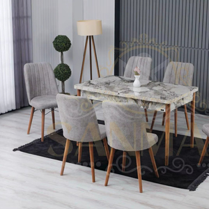 Elegante mesa de comedor Mesa deslizante diseñada para hogares modernos que combina materiales de primera calidad de estilo 5 estrellas practicidad diaria - Product Image 1