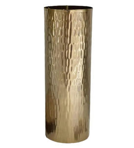 Jarrón de suelo de aluminio moderno martillado hecho a mano, jarrón de Metal único decorativo superventas para Material de vidrio de boda - Product Image 2