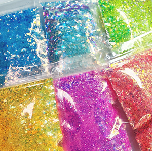 بيع بالجملة من المصنع مسحوق سداسي الألوان بالجملة بريق مجسّع 1 مسحوق بريق مكتنز مختلط - Product Image 4