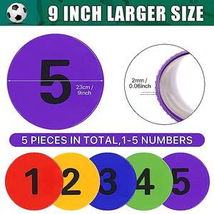 Marcadores de velocidad de goma para práctica de entrenamiento, marcadores de eventos de Rugby, fútbol, agilidad, respetuosos con el medio ambiente, alta calidad - Product Image 3