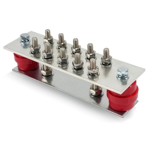 Kit de barra de puesta a tierra de cobre estañado clásico montado en la pared para electricidad <span class=keywords><strong>general</strong></span> - Product Image 1