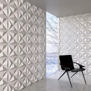 Ofis binası için kaliteli dayanıklı iç dekorasyon 3d duvar paneli