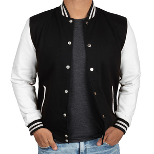 Chaqueta de Collage de alta calidad LOGOTIPO personalizado Manga de impresión Chenille Bordado Letterman CollegeBaseballjacket para hombres DDP Envío - Product Image 4