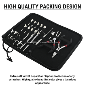 Wholesale Hair <b>Extensions</b> Tool Kit C Type Needle Pulling Loop Stainless Steel Micro <b>Beads</b> Remover Crimping Plier Scissor - Product Image 5