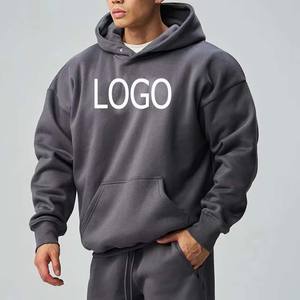 Venta al por mayor 2025 Hombres Premium Heavy 100% Cotton Pullover Hoodies Nuevo Diseño Zipper-Up Basics Impreso Logo para el invierno bordado - Product Image 1