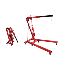 Nouveau palan hydraulique de moteur de voiture Mobile 3T grue pliante multifonctionnelle 2T avec élingue de chaîne en acier matériau en acier de haute qualité