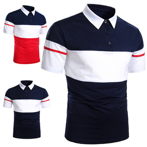 Nuevo verano manga corta Polo camisetas Casual Wear 180gsm algodón liso Polo camisas - Product Image 6