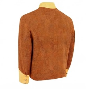 Chaqueta de lana estilo histórico para hombre, reproducción del uniforme confederado de la guerra civil, abotonada, con cuello alto, para uso en exteriores. - Product Image 4