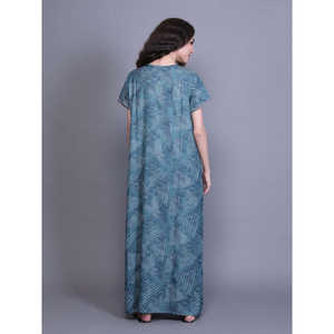 Chemise de nuit Alpine ODM en tissu doux tissé avec poche latérale, broderie au col et logo personnalisé, fermeture à cordon, MOQ 3 pièces - Product Image 6