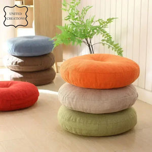 Large Organic Cotton <b>Yoga</b> Meditation Cushion Buckwheat <b>Bolster</b> Floor Pillow for Stress Relief Multiple Sizes Available - Product Image 2