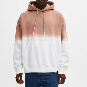 Sudaderas con capucha de algodón unisex para hombre, colección de invierno, ajuste holgado transpirable con logotipo bordado lavado con ácido desteñido al sol, estampado personalizado - Product Image 1