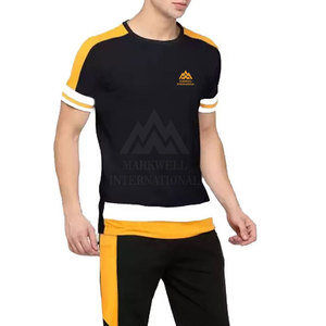 2025 Low Moq Pocket Style Men T Shirt And Trouser Set Nuevo estilo Custom Fabric Men T Shirt And Trouser Set - Product Image 3