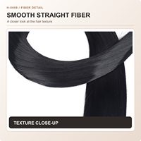 Cheveux synthétiques lisses pour tresses 150g, extensions en vrac 20-30 pouces, double trame machine, vente en gros