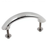 Main courante de bateau en acier inoxydable 316 de qualité marine, 170 mm, poli miroir, poignée de maintien pour yacht, quincaillerie de pont marine
