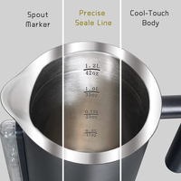 Cafetière à pression française à double paroi en acier inoxydable avec logo personnalisé Cafetière à presse à main de qualité alimentaire avec thermomètre Corps en métal