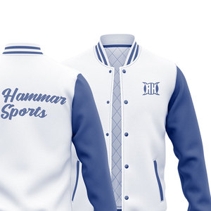 Chaquetas de Béisbol Personalizadas con Diseño Moderno, Tejido de Poliéster Transpirable, Mangas Largas, Cierre Frontal, Resistentes al Viento - Product Image 2