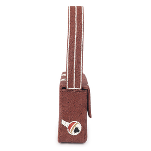 Borsa con pochette con perline fatta a mano malocchio ecologica artigianale con stile classico alla moda ricami a mano - Product Image 6