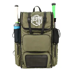 Tas ransel baseball tugas berat, tas ransel baseball model uniseks tahan lama tahan air ringan, tas yang dapat disesuaikan multi kompartemen