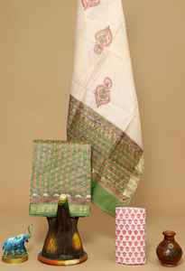 Maheswari-Materiales de seda para vestido, adecuados para diseñadores de vestidos y fabricantes de ropa femenina, para reventa, diseño floral amarillo - Product Image 4