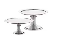 Support à gâteau élégant et luxueux en aluminium de haute qualité, écologique et résistant au four, pour mariages, anniversaires, fêtes et présentation de desserts