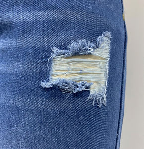 Pantalons pour femmes en denim délavé extensible Pantalons à jambe droite polyvalents et à la mode Jeans pour femmes Fabricant du vendeur - Product Image 6