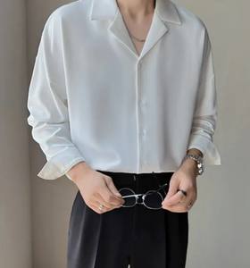 Camisas casuales para hombre Blusas personalizadas de algodón orgánico sostenible Antiarrugas 100% algodón Temporada de otoño - Product Image 3