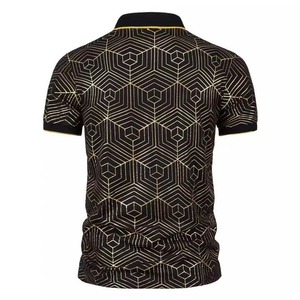 Venta al por mayor de algodón de tela cómoda mejor precio hombres polos tamaño personalizado último diseño impresión polos uso para hombres - Product Image 4