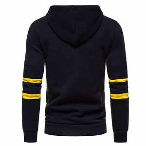 Sweat à capuche chaud pour homme, doublé en tricot, polaire épais, fermeture éclair, logo personnalisé, vêtements de sport d'hiver, streetwear tendance, élégant et confortable - Product Image 2