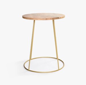 Nouvel arrivage en gros de table basse en bois de forme ronde à base de métal table centrale au design super spécial pour plusieurs occasions - Product Image 3