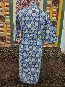 Bata de baño Kimono de algodón 100 por ciento para mujer, ropa de dormir blanca suave y cómoda para otoño, Primavera, ropa de playa, regalo perfecto - Product Image 4