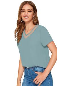 Las últimas camisetas sin mangas exclusivas de Boutique india para mujer, camisetas cortas tejidas a la moda para una ropa cómoda y regular, camiseta India formal - Product Image 6