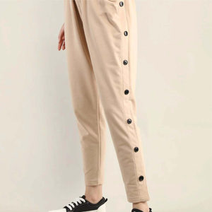 กางเกงวอร์มผ้าฟลีซเอวสูงยืดได้ของผู้หญิงมีกระเป๋าสำหรับวิ่งและวิ่งออกกำลังกายในฤดูหนาวปรับแต่งได้ - Product Image 5