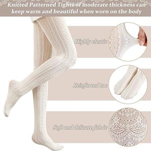 Pantimedias de red para mujer, medias de encaje transparente, patrón de malla hueca sexy para un aspecto de estilo femenino moderno perfecto - Product Image 3