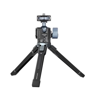 Mini <span class=keywords><strong>trépied</strong></span> en aluminium <span class=keywords><strong>avec</strong></span> tête sphérique 360 Arca Plate Cold Shoe Metal Tripod pour <span class=keywords><strong>Iphone</strong></span> Samsung Phone DSLR Camera LED Light Mic - Product Image 1