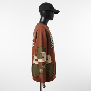 เสื้อสเวตเชิ้ตผู้หญิง ผ้าฝ้ายนุ่ม ฟลีซ 300 GSM สีเอิร์ธโทน แต่งแผ่นปะ แอพพลิเค โลโก้สั่งทำ เสื้อสเวตเชิ้ตผู้หญิงระบายอากาศได้ดี - Product Image 3