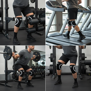 Manchons de genou en néoprène antidérapants de 7 mm avec logo personnalisé pour unisexe, protection professionnelle pour la musculation, le football et la course à pied, entraînement en salle de sport - Product Image 6