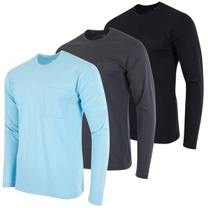 OEM Custom Design <b>Men's</b> <b>Long</b> <b>Sleeve</b> 100% Cotton Knitted Eco-Friendly Breathable Winter Printed T-Shirts - Product Image 2