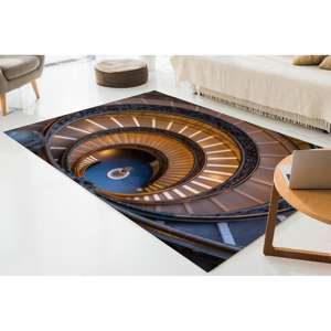 Tapis d'escalier des Musées du Vatican, Tapis Paysage Italien, Tapis Imprimé, Tapis Fin Non Tissé - Product Image 3