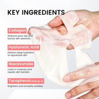 Masque réparateur de la barrière cutanée probiotique OEM, collagène, acide hyaluronique, hydratation intense, apaisant pour les peaux sensibles, marque privée