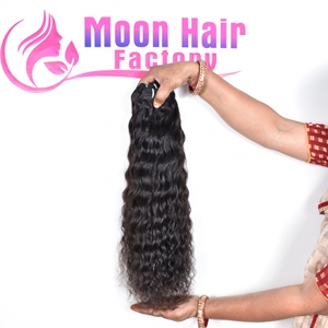 Cabello Humano Natural 100% Real de Templo del Sur de la India, Rizado, Suave y Sedoso, Directamente de Fábrica, para Pedidos en Línea - Product Image 2