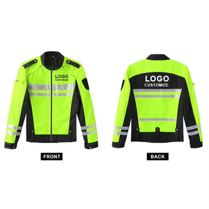 Veste de patrouille imperméable d'extérieur pour vêtements de travail pour adultes pour la moto en polyester avec logo personnalisable - Product Image 1