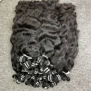 Cabello Humano Virgen Genius de Doble Trama a Máquina, Venta al por Mayor, 100% Cabello Natural Vietnamita Ondulado, Proveedores de Cabello de Alta Calidad - Product Image 3