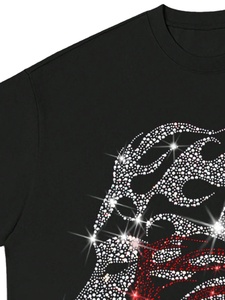 Sudadera y Camiseta con Diseño de Pedrería, Transferencia Térmica, Aplicación con Plancha, con Logotipo Personalizado - Product Image 3