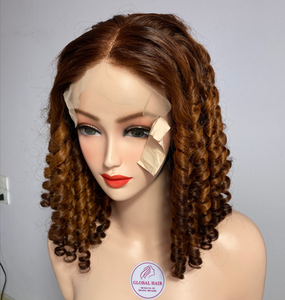 Vente chaude cheveux vierges 13x6 13x4 10a hd dentelle frontale 32 pouces 22 pouces perruques avant cheveux humains bob crépus bouclés os droits - Product Image 1