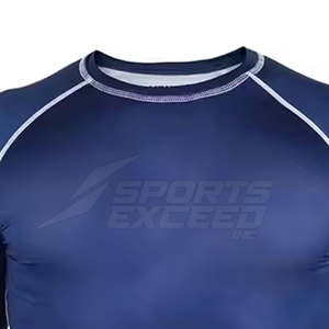 Meilleur Arrivée MMA Rash Guard Fitness Wear MMA Rash Guard Spandex Polyester MMA Rash Guard À Vendre - Product Image 4