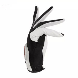 Nouvelle arrivée d'usine directe gants de golf coupe ajustée équipement de sport en cuir véritable durable conception de Logo personnalisable respirant - Product Image 3