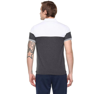 Polo d'été à manches courtes pour hommes, vêtements de rue décontractés et respirants avec couleurs contrastées, options de taille plus - Product Image 5