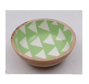 Bol à salade en bois enduit d'émail fait à la main design élégant et élégant pour la maison jardin cuisine ensembles de vaisselle de table - Product Image 6