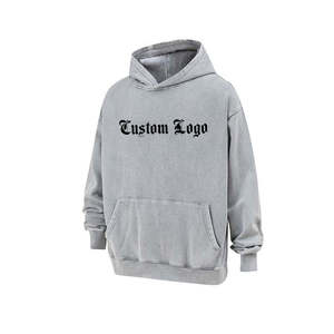 เสื้อฮู้ดดี้ผ้าฝรั่งเศสเทอร์รี่เนื้อหนา ไม่มีเชือก น้ำหนัก 350-400 แกรม ผ้าฝ้าย 100% สีพื้น สำหรับฤดูหนาว ออกแบบเองได้ สำหรับผู้ชาย - Product Image 3